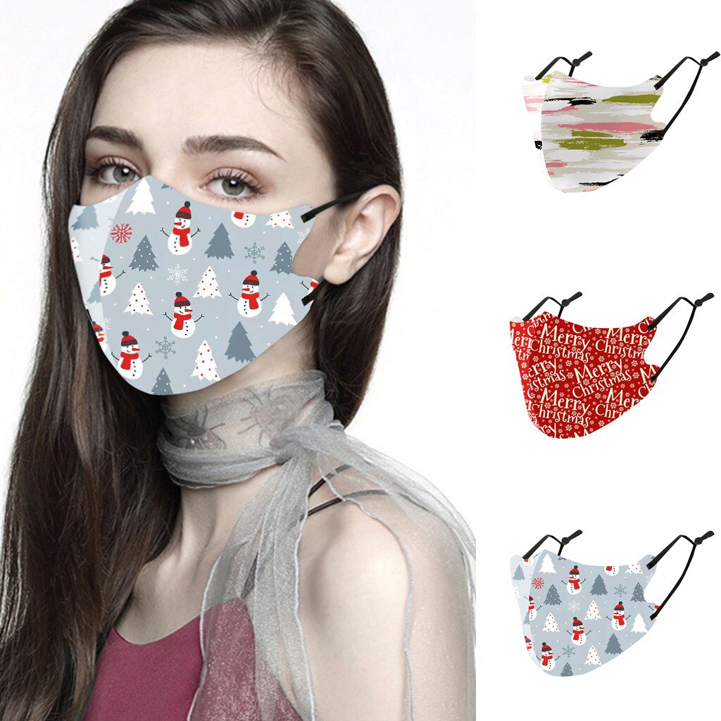 Male, Girls Christmas Face Masks Reusable