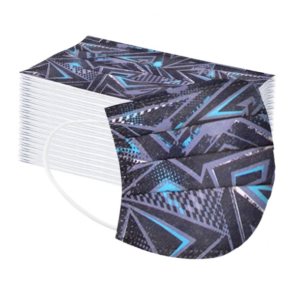 50/100pcs Adult Facemask Fashion Camouflage Disposable Cotton Mask Protection Breathable Adjustable Beauty Christmas Face Masks 1 Merry Christmas Face Masks Presents