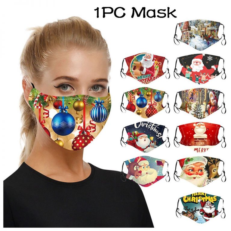 Grownup Christmas Face Masks Washable