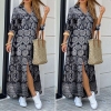 VONDA Girls Gown Summer season Classic Printed Lape
