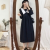 Plus dimension Autumn Gown Ladies Boho Social gathering