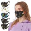 Grownup Christmas Face Masks Snow Elk