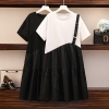 5XL Plus Girls Informal Gown Summer time Korean Vogue