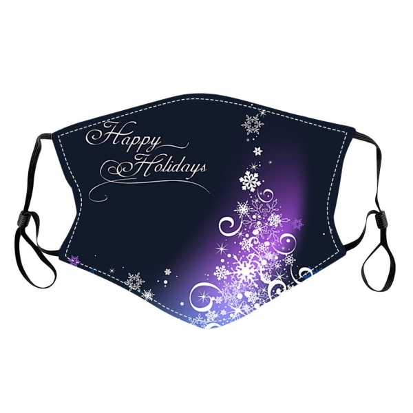 1pc Christmas Face Mask Washable Proof Protect Face Mouth Cover Outdoor Too Close Dust Mask Activated Carbon Filter Mask 1 Protected and Festive with Christmas Face Masks - Washable, Reusable, and Activated Carbon Filter for Added Defense