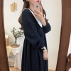 Plus Size Boho Plaid Button Dress for Autumn | Vintage Long Shirt Dress