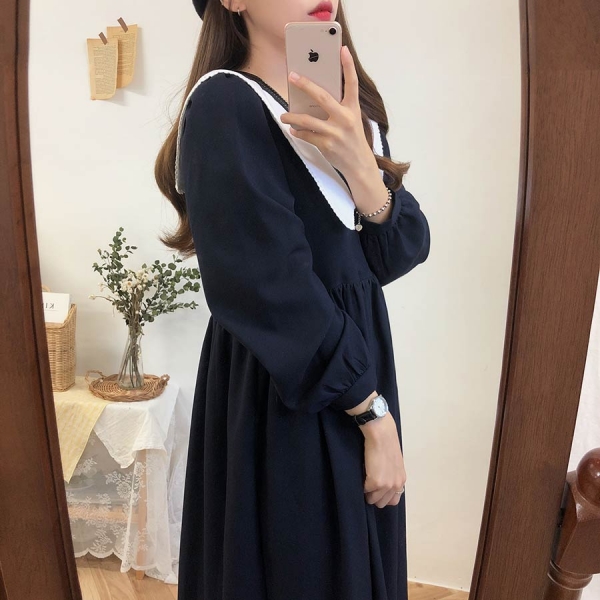 new Plus size Autumn Dress Girls Boho Party Female Vintage Dress plaid buttons Long Sleeve Women Dresses Long shirt Robe Vestido 4 Plus Size Boho Plaid Button Dress for Autumn | Vintage Long Shirt Dress