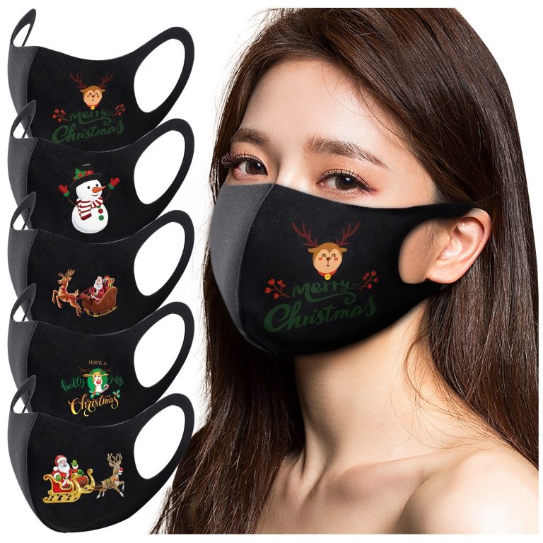 Grownup Christmas Face Masks Washable