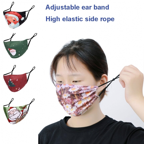 Multi-purpose Christmas Face Mask Breathable Face Shield Xmas Gifts Christmas Ornaments Cosplay Decor Mouth-muffle Navidad 2020 Multi-purpose Christmas Face Masks Breathable