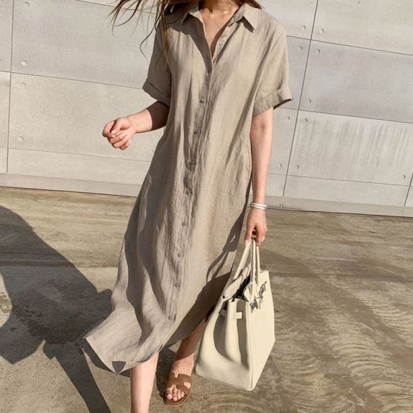 Lapel Ladies Shirt Costume Spring Summer