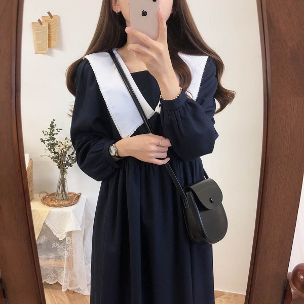 new Plus size Autumn Dress Girls Boho Party Female Vintage Dress plaid buttons Long Sleeve Women Dresses Long shirt Robe Vestido 2 Plus Size Boho Plaid Button Dress for Autumn | Vintage Long Shirt Dress