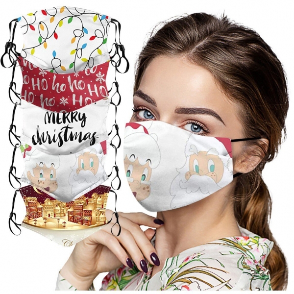 Christmas Face Masks Washable Proof