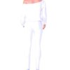 Tracksuit Set 2 Piece Casual Jogger Sweatsuit Stretchy Jumpsuit White