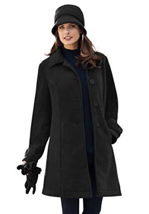 Women's Plus Size Plush Fleece Jacket Soft Coat