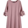 Summer Dresses for Women Half Sleeves Self-tie