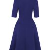 Fall Dresses for Women Vintage Half Sleeve Bow Tie