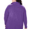 Women's Plus Size Zip-Front Microfleece Jacket