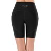 Women's High Waist Yoga Shorts - Workout Athletic Shorts for Tummy Control - Running Sports Biker Pants with Pockets