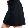 Women's 4 Pockets UV Protection 17" Long Tennis Running Skirt