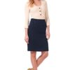 Comfort Chic n' Casual Stretch Jean Skirt