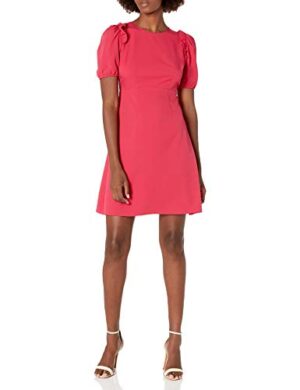 Florence Puff Half Sleeve Empire Waist Fit and Flare Dress