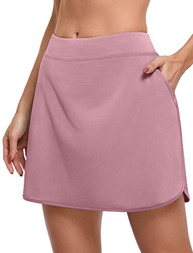 High Waist Skirt Lightweight Tennis Dress with Pockets