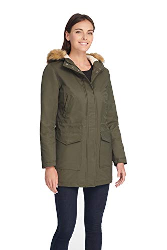 31JQi1fiWHL.SL1500 Women's Performance Sherpa Lined Midlength Parka Jacket