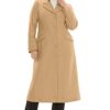 Jessica London Women's Plus Size Full Length Wool Blend Coat - 22, Black