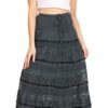 Lace and Ribbon Peasant Boho Skirt: Effortless Summer Style for Festivals and Beyond