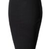 Elastic Waist Stretch Bodycon Midi Pencil Skirt