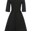 Vintage Dress Half Sleeve O-Neck Casual Pockets