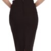Petite High Waist Stretch Pencil Skirt