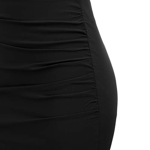 31Sux42H5PL Ruched Front Wear to Work Office Pencil Skirt