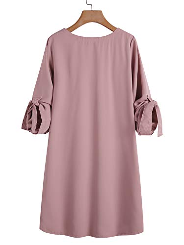 31UHp-7r86L Summer Dresses for Women Half Sleeves Self-tie