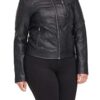 Women's Faux Leather Motocross Racer Jacket