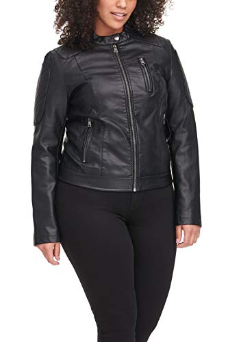 Women's Faux Leather Motocross Racer Jacket