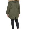 Levi's Women's Fake Fur Lined Hooded Parka Jacket – Stylish, Warm & Functional Olive Jacket (Medium & Plus Sizes)