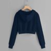 Women's Cropped Zip-Up Hoodie Sweatshirt - Perfect for Gym and Casual Wear