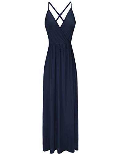 31mKtz53u2L V-Neck Casual Dress Summer Beach Backless Slit Maxi Dress for Wedding Guest