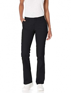 Dickies Ladies's Slim Fit Bootcut Stretch Twill Pant - Professional and Flattering Workwear