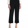 Pull-On Style All Around Elastic Waist Polyester Cropped Missy Pants
