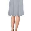 Soft Stretch Mid Midi Knee Length Flare Flowy Skirt