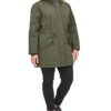 Levi's Women's Fake Fur Lined Hooded Parka Jacket – Stylish, Warm & Functional Olive Jacket (Medium & Plus Sizes)
