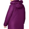 Women's Plus Size Microfiber Down Parka Winter Coat