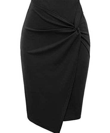 Kate Kasin Women's Elegant Knee Length Simple Pencil Skirts