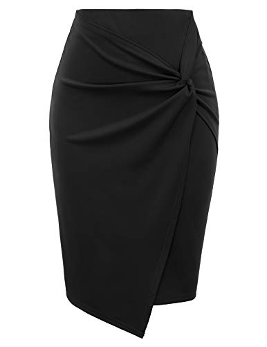 Kate Kasin Women's Elegant Knee Length Simple Pencil Skirts