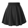 Versatile Stretchy Flared Casual Mini Skater Skirt