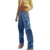 High Waisted Denim Pants - Vintage Streetwear Chic
