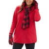 Women's Plus Size Zip-Front Microfleece Jacket
