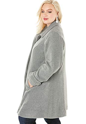 412oWeBuxvL Women's Plus Size Plush Fleece Jacket Soft Coat