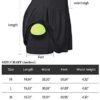 Ladies Golf Workout Pleated Tennis Skirt Elastic Waistband